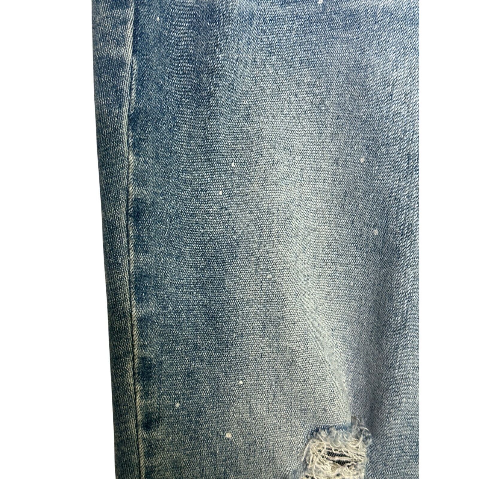 Pacsun Pacsun light splatter stacked ripped skinny jeans size 30 Size US 30 / EU 46 - 12 Thumbnail