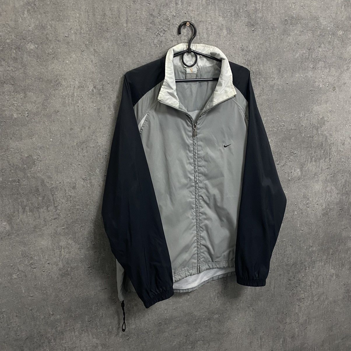 Nike Vintage Nike Track Jacket Striped Mini Swoosh 00s Y2K Size US L / EU 52-54 / 3 - 3 Thumbnail