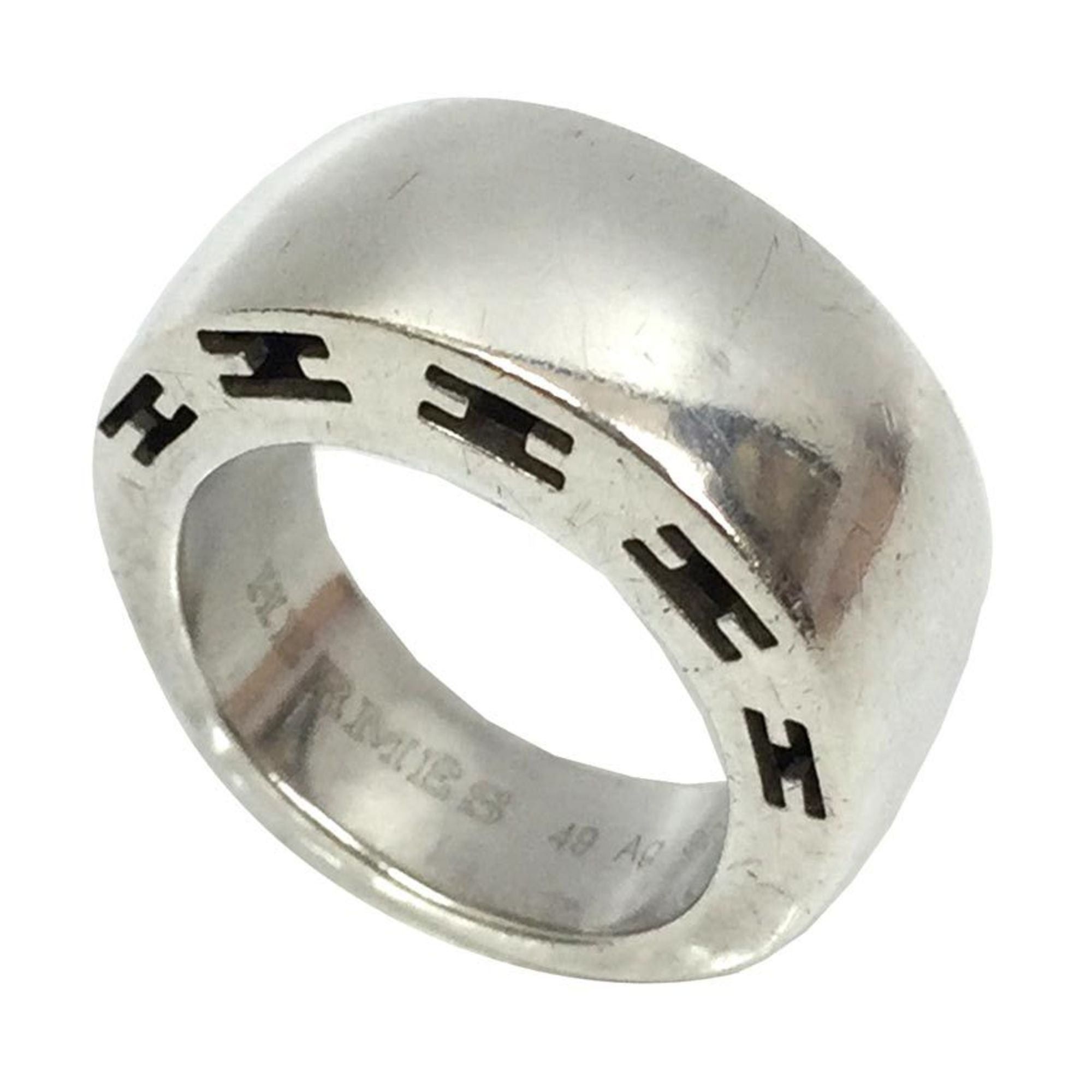image of Hermes Craarte Ring Ag925 Silver 49 Unisex, Women's