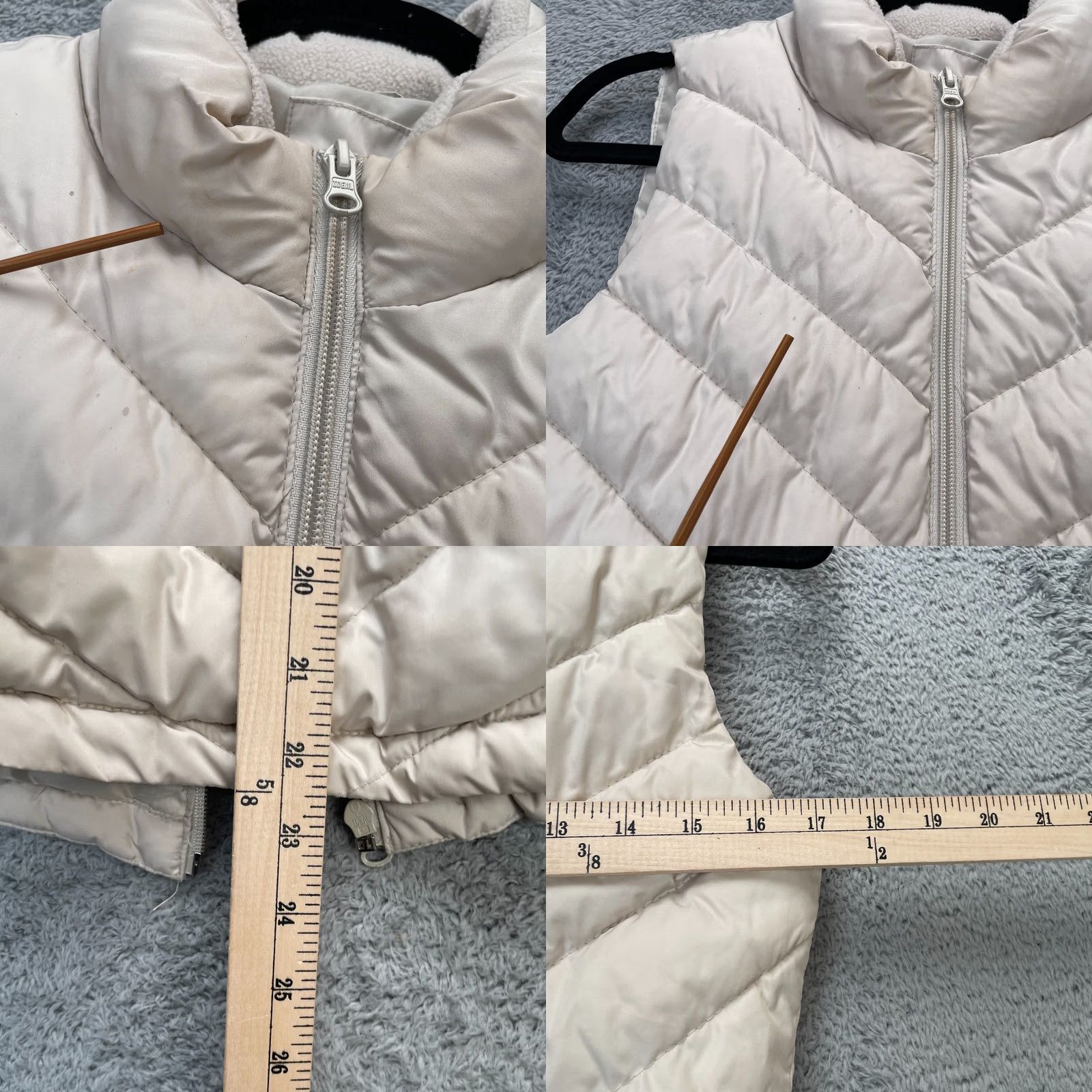 Gap Gap Vest Womens XS Beige ColdControl Lite Quilted Puffer Lined Full Zip Size XS / US 0-2 / IT 36-38 - 8 Thumbnail