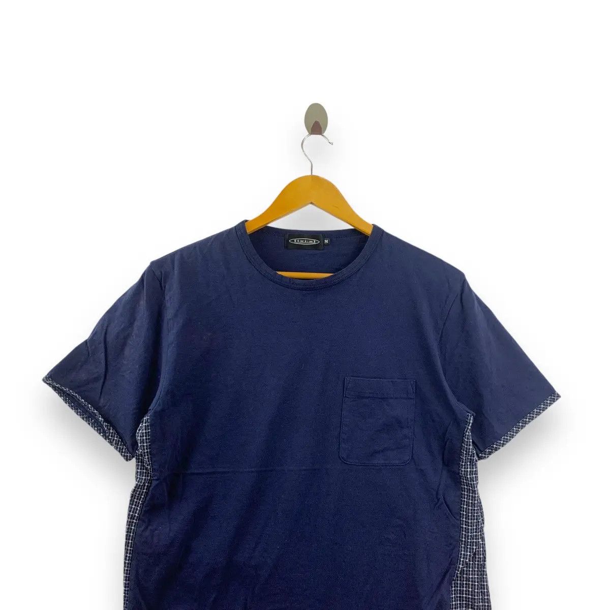 Vintage Vintage IXIZ JAPAN DESIGNER Plaids Checks Tee Shirt Top Size US M / EU 48-50 / 2 - 2 Thumbnail