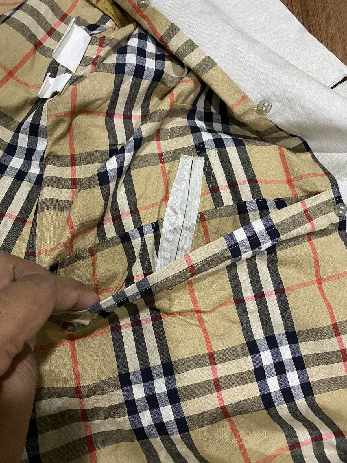 Burberry Vintage Burberrys NovaChek Double Breasted Trench Coat Size US L / EU 52-54 / 3 - 9 Thumbnail