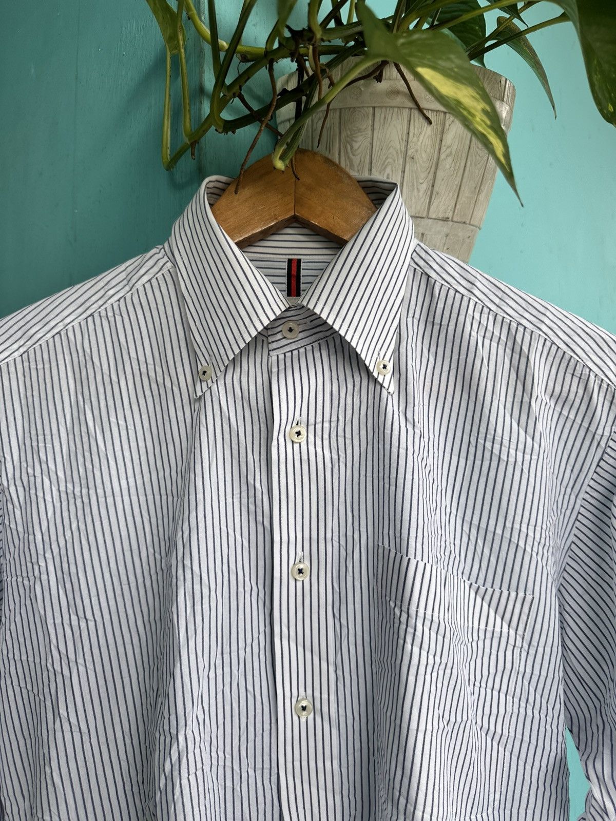 Japanese Brand × Y's for Men × Yohji Yamamoto Vintage Sacsny Y'saccs By Yohji Yamamoto Long Sleeve Shirt Size US M / EU 48-50 / 2 - 3 Thumbnail
