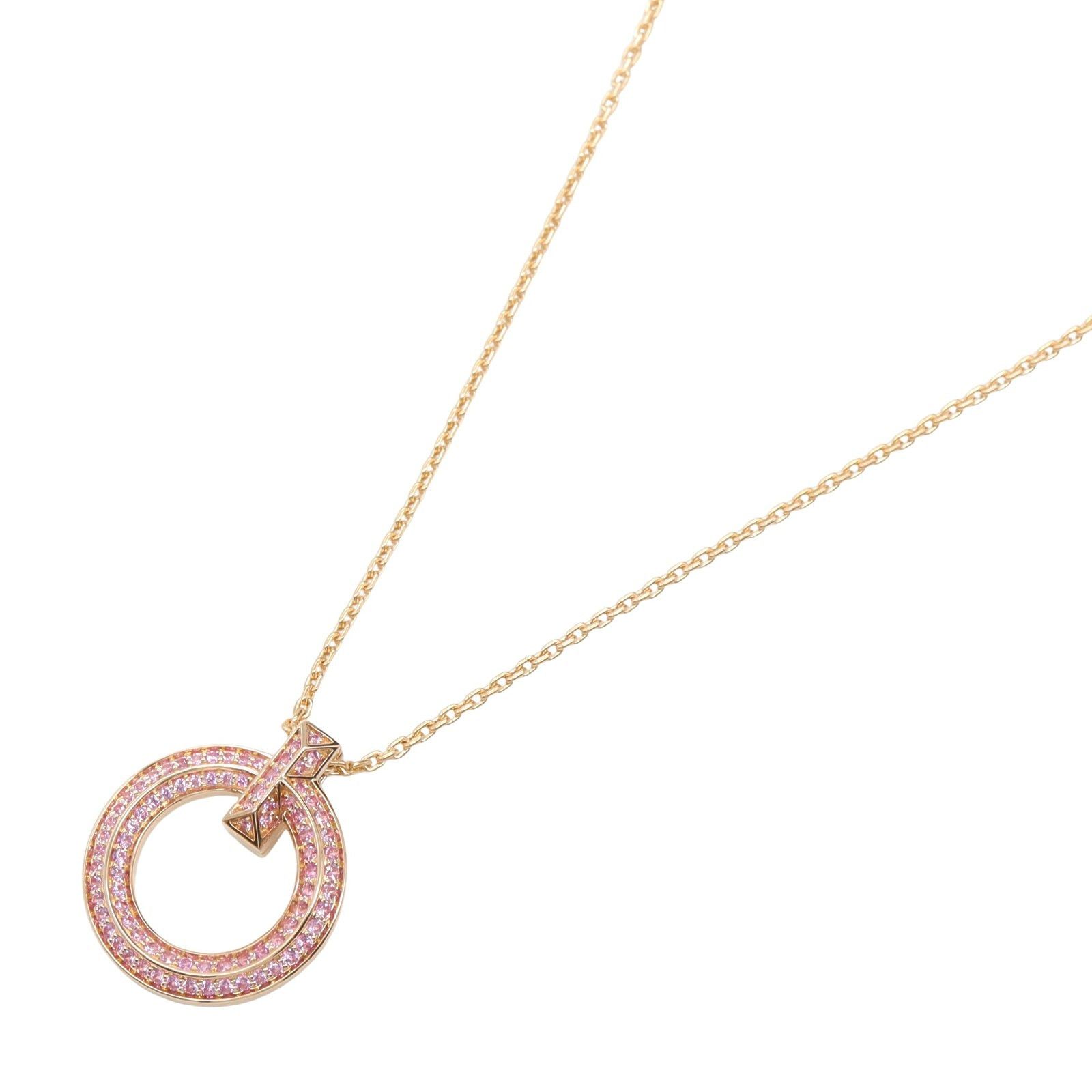 Tiffany & Co. Tiffany Co T-One Mini Circle Pink Sapphire Necklace K18Pg (Pink Gold) Size ONE SIZE - 1 Thumbnail
