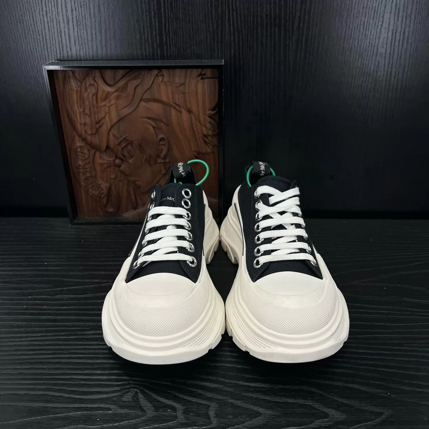 Alexander McQueen Alexander McQueen Black & White Martin Boots Size 37.5 Size US 7 / IT 37 - 2 Thumbnail