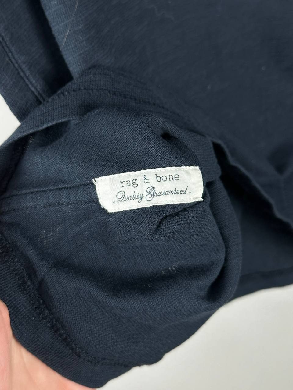 Rag & Bone Rag & Bone Flame T-Shirt Navy Organic Cotton Size US M / EU 48-50 / 2 - 7 Thumbnail