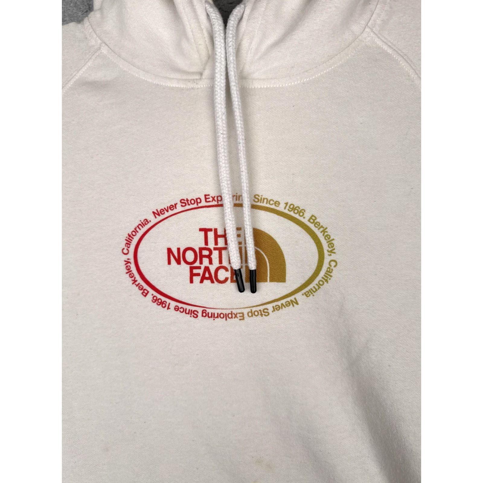 The North Face The North Face Hoodie Womens Large White Graphic Logo Raglan Pullover Sweatshirt Size L / US 10 / IT 46 - 6 Thumbnail