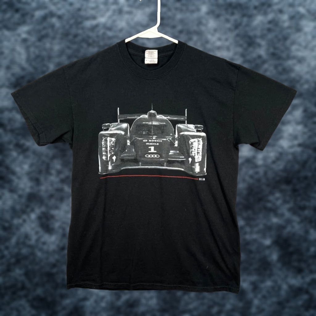 Gildan Audi R18 TDI LMP1 LeMans Race Car T-Shirt Black Mens Size Medium Size US M / EU 48-50 / 2 - 1 Thumbnail
