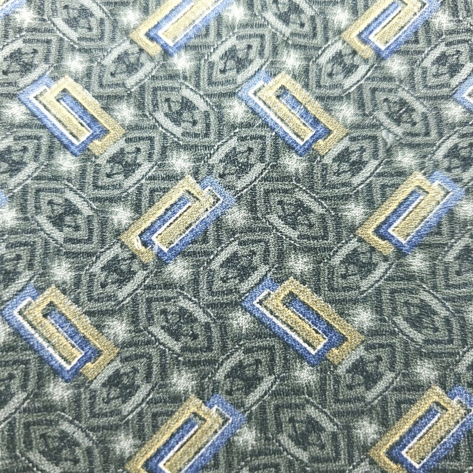 Henry Grethel Henry Grethel Green Abstract Silk Tie Short Print Size ONE SIZE - 2 Thumbnail