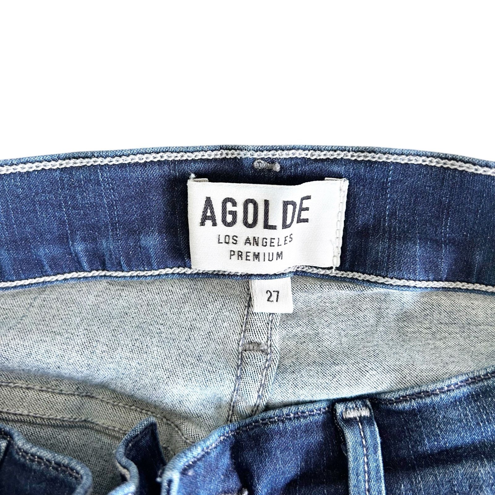 Agolde Agolde High Waisted Skinny Jeans Sz 27 Size 27" / US 4 / IT 40 - 2 Thumbnail