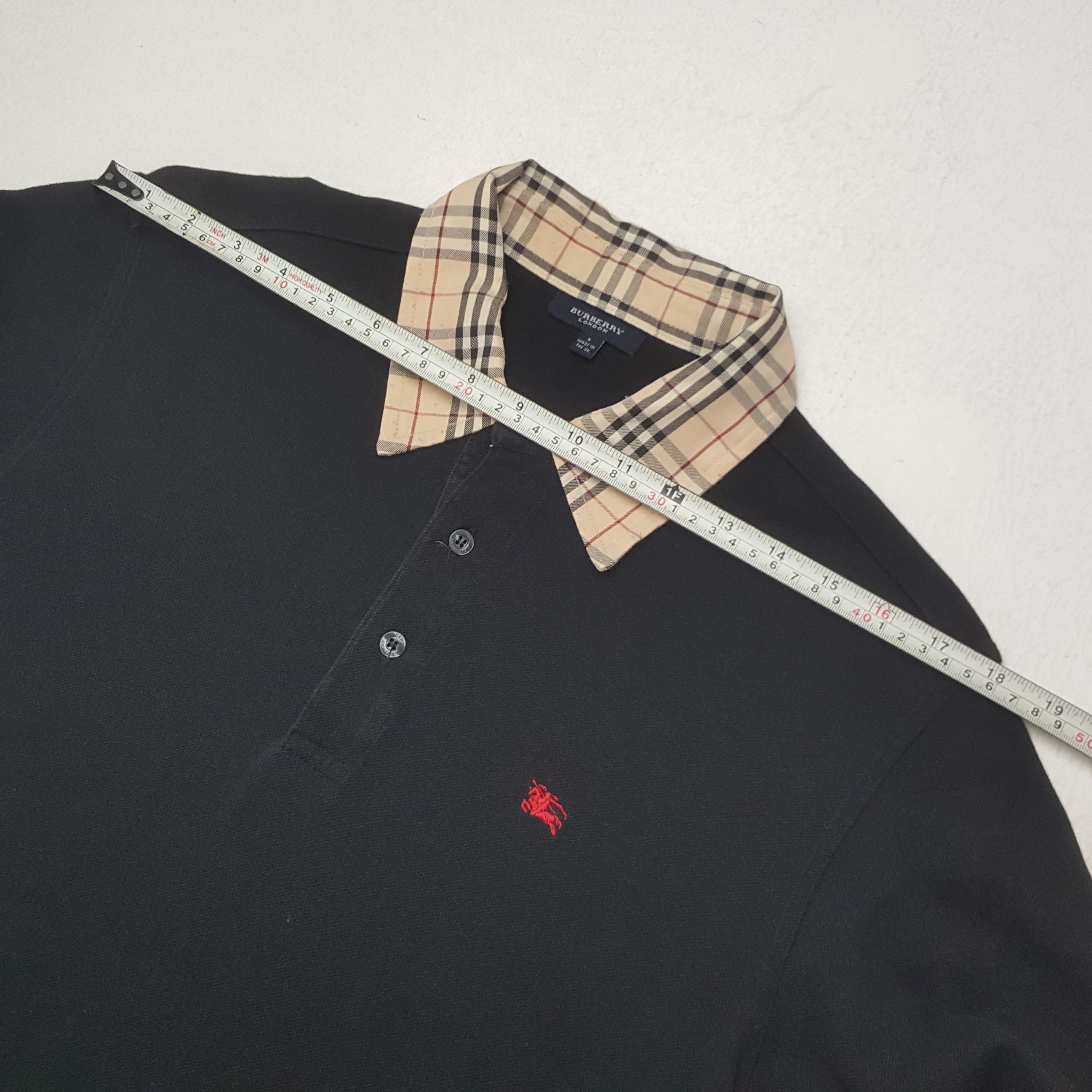 Burberry × Vintage Vintage Burberry London Nova Check Collar Polos Shirt Size US S / EU 44-46 / 1 - 5 Thumbnail