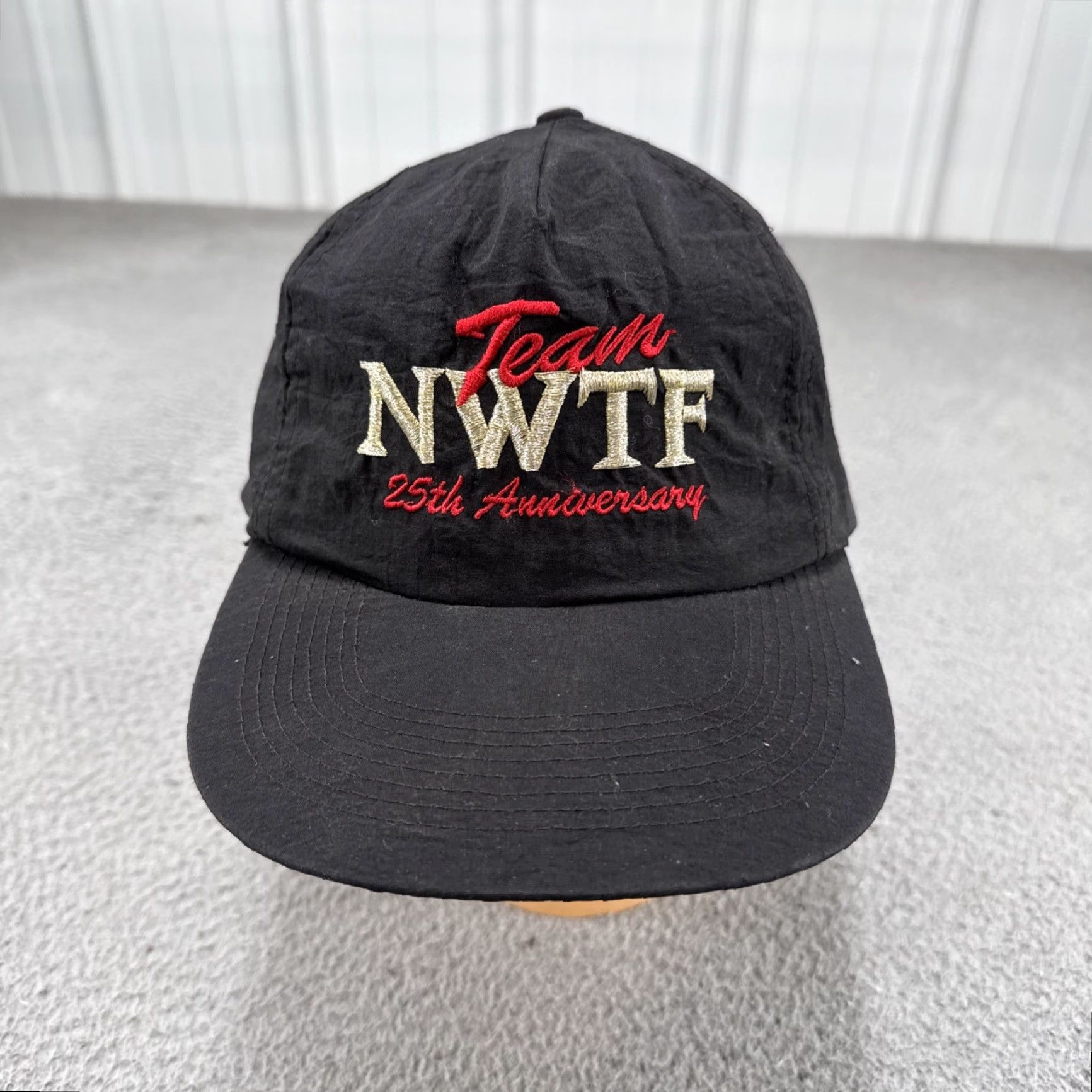 Roper VINTAGE Natural Limits Team NWTF Hat Cap Snap Back Black Embroidered Rope Mens Hunting 90s Cap Hat Men Team NWTF 90s Hunting Size ONE SIZE - 2 Thumbnail