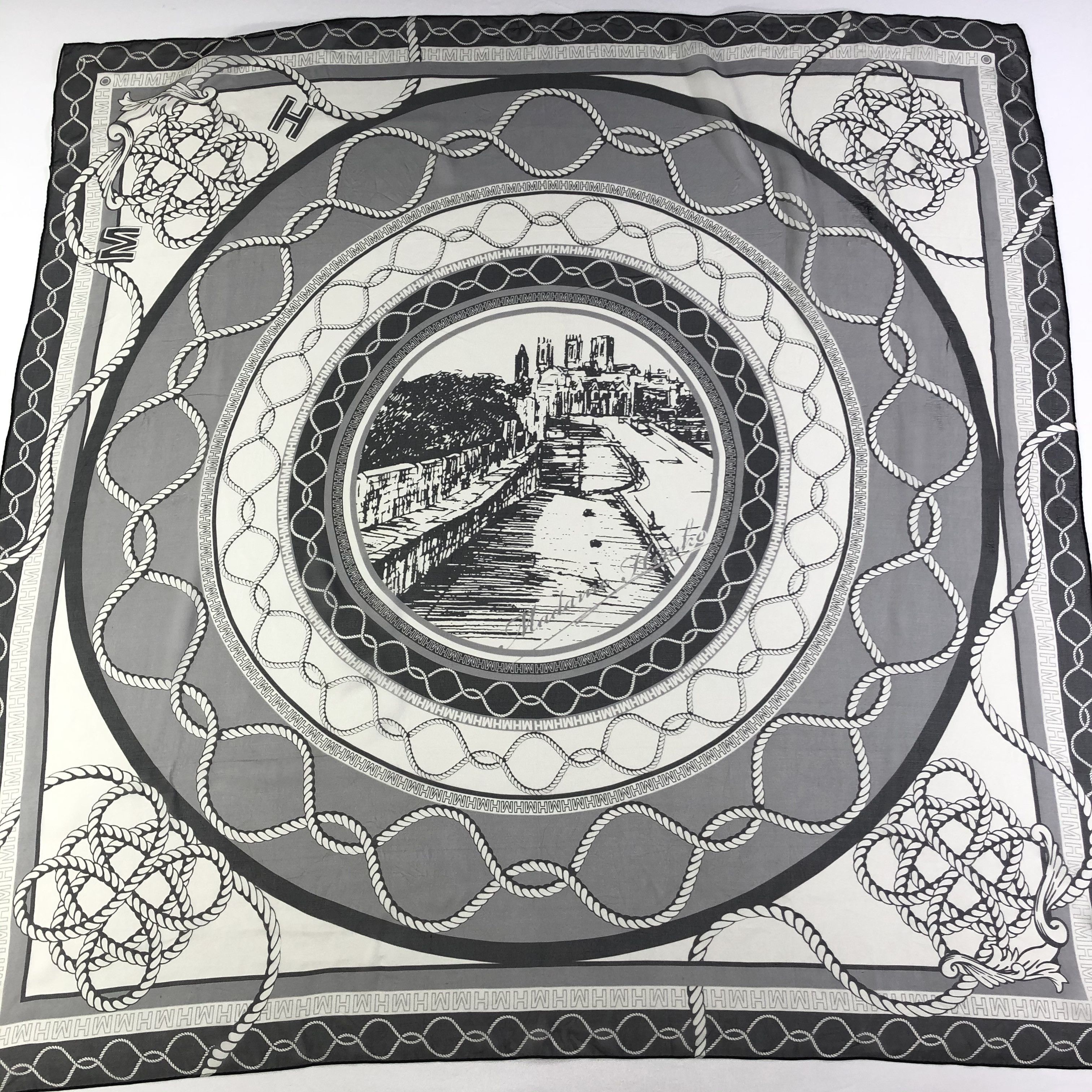 Vintage Vintage Silk Scarf Size ONE SIZE - 2 Thumbnail