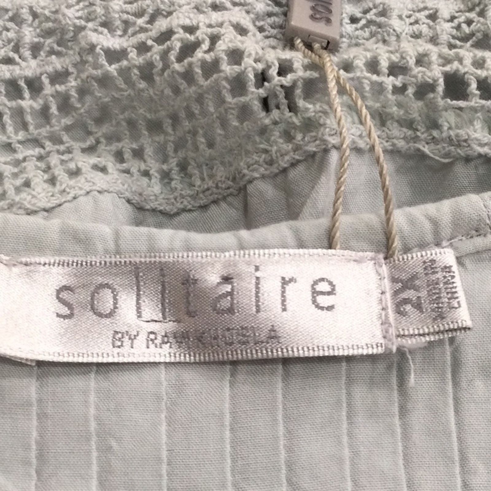 Other Solitaire by Ravi Khosla Pleated Gray Top Size 2X Size XXL / US 16-18 / IT 52-54 - 10 Thumbnail