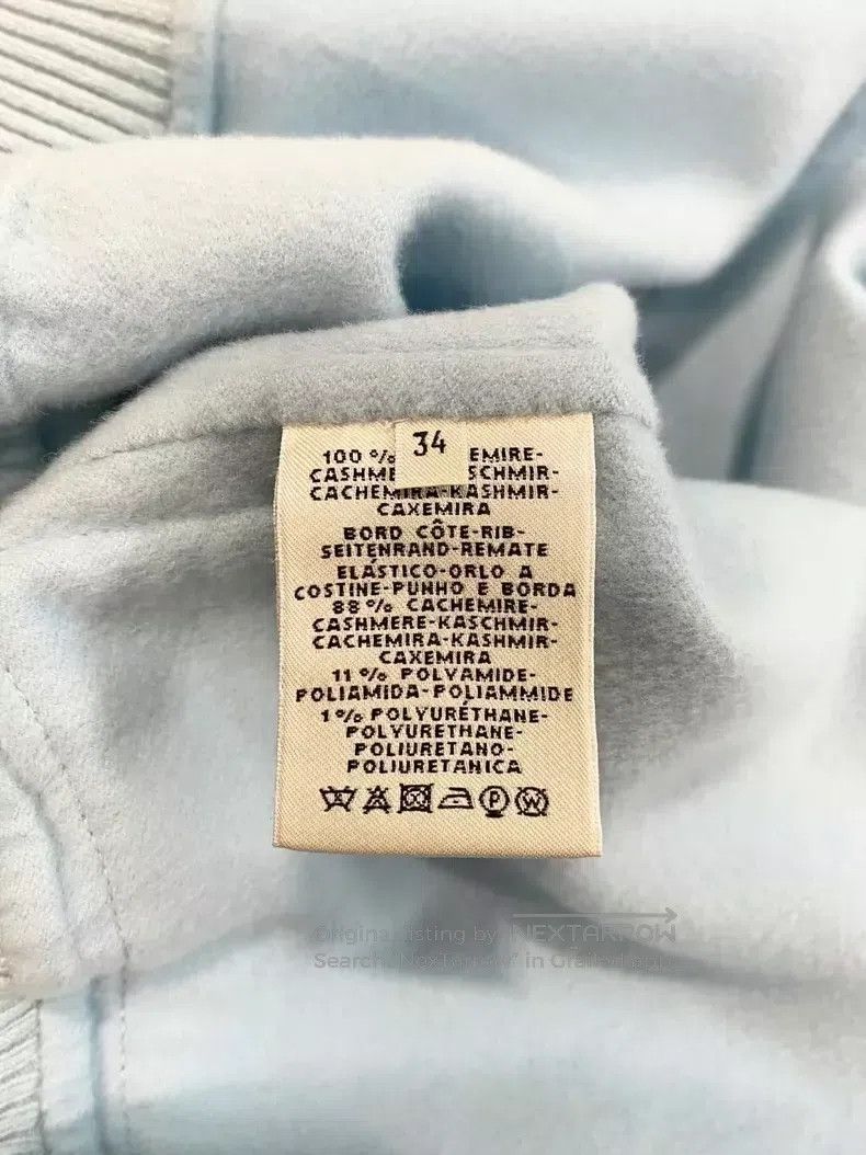 Hermes Hermes Lake Blue Zipper Cashmere Jacket, Loose Fit Size XXS / US 00 / IT 34 - 4 Thumbnail
