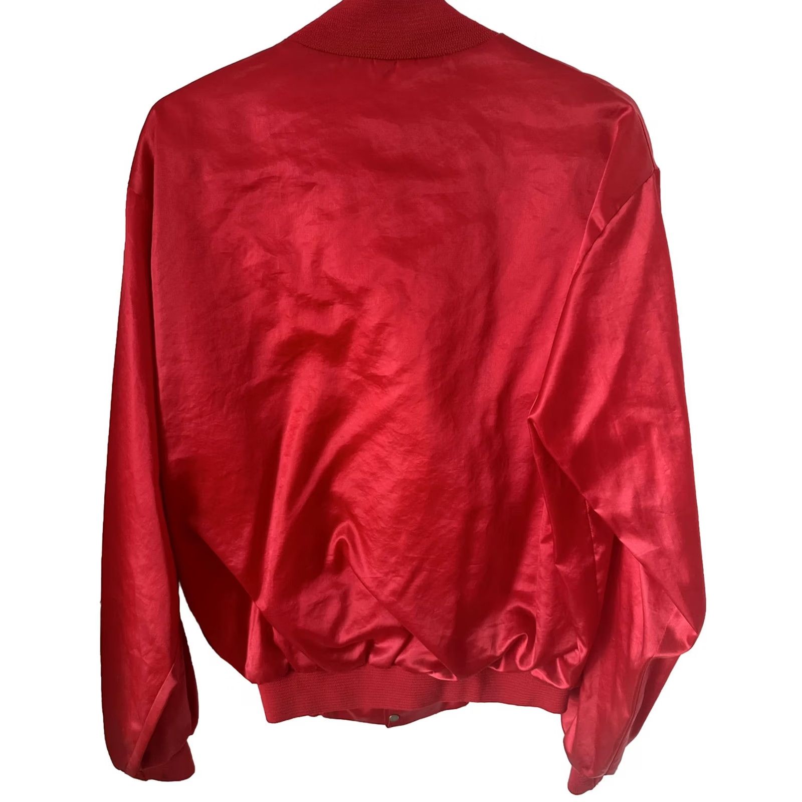 NASCAR VINTAGE NASCAR Satin Bomber Jacket Mens Medium Red 90s Racing Sportswear Jacket Size US M / EU 48-50 / 2 - 6 Thumbnail