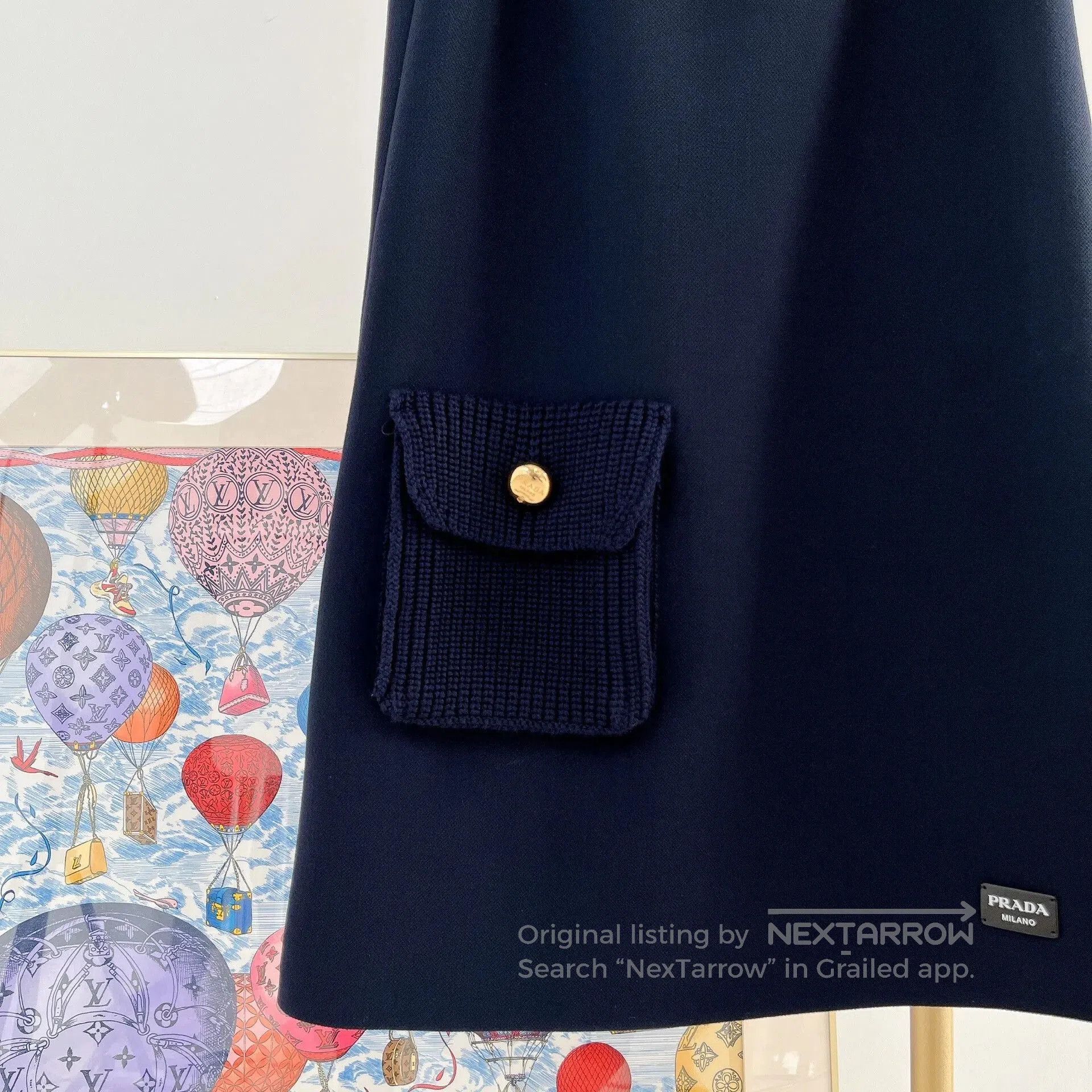 Prada Prada Navy Sleeveless Dress 38. Size S / US 4 / IT 40 - 4 Thumbnail