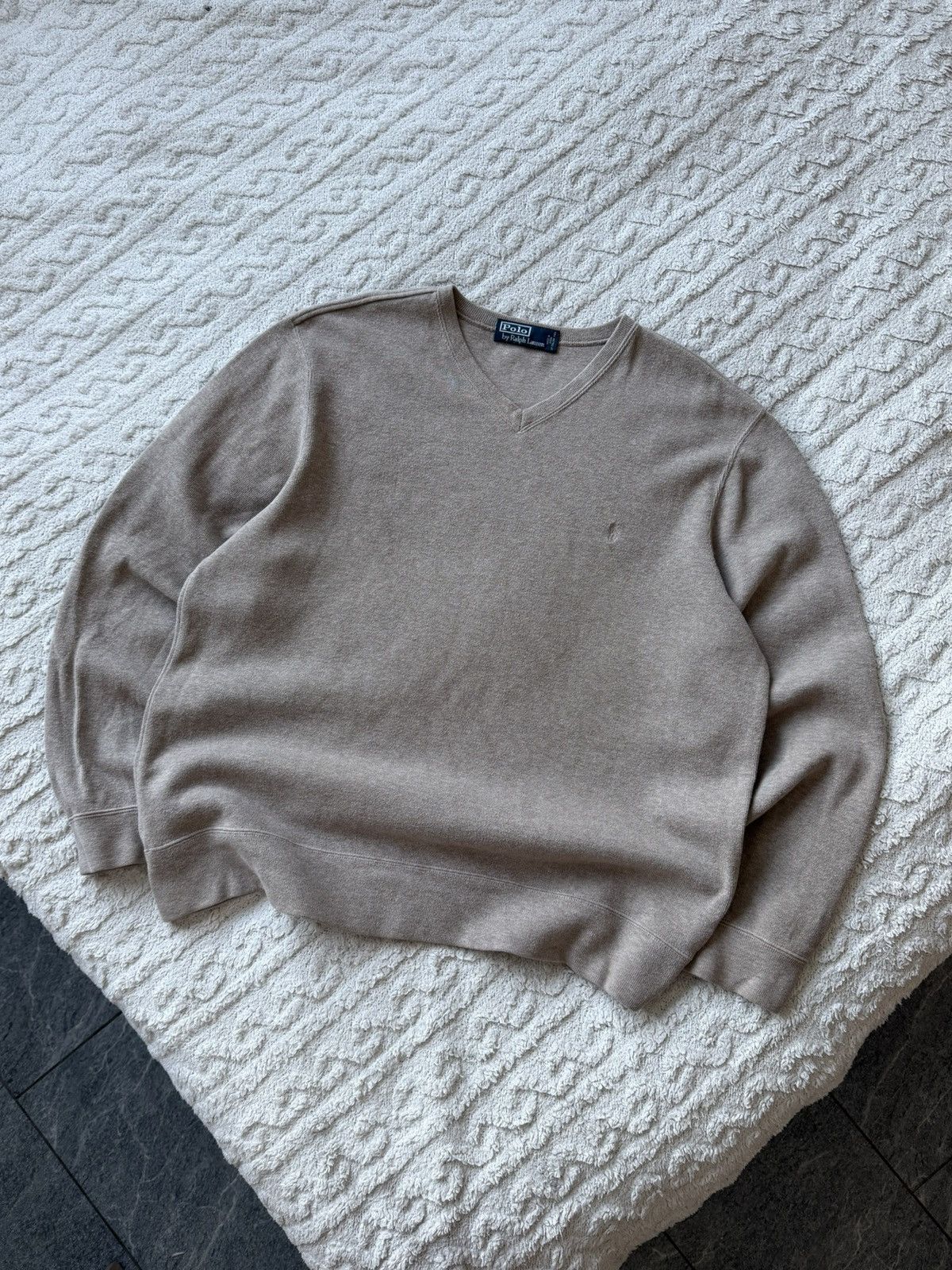 Polo Ralph Lauren Vintage sweater PRL Polo Ralph Lauren V large sweatshirt Size US L / EU 52-54 / 3 - 3 Thumbnail