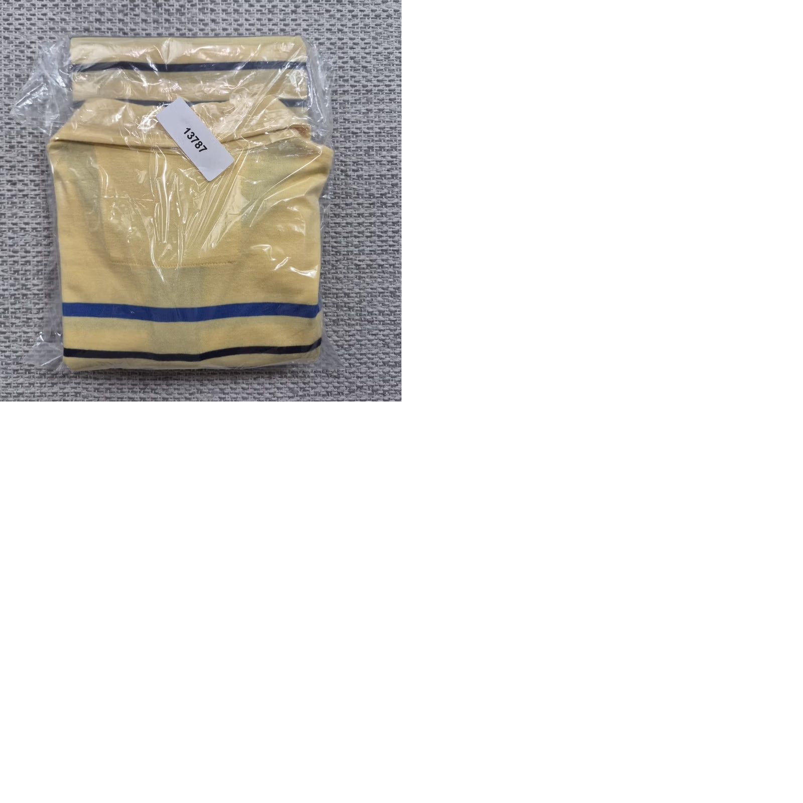 Vintage Giordano Polo Shirt Mens Large Yellow Stripe Tapered Fit Cotton Knit Casual Shirt Size US L / EU 52-54 / 3 - 9 Thumbnail