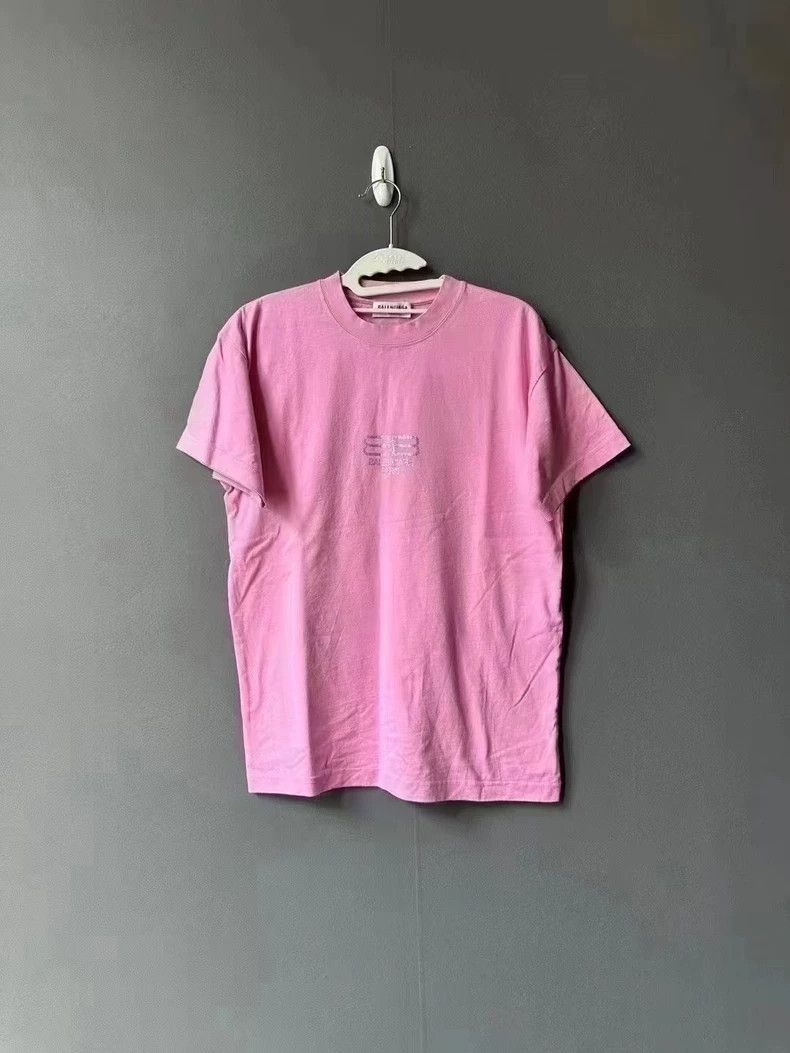 Balenciaga Balenciaga Pink rhinestone short sleeve Size US XS / EU 42 / 0 - 1 Thumbnail