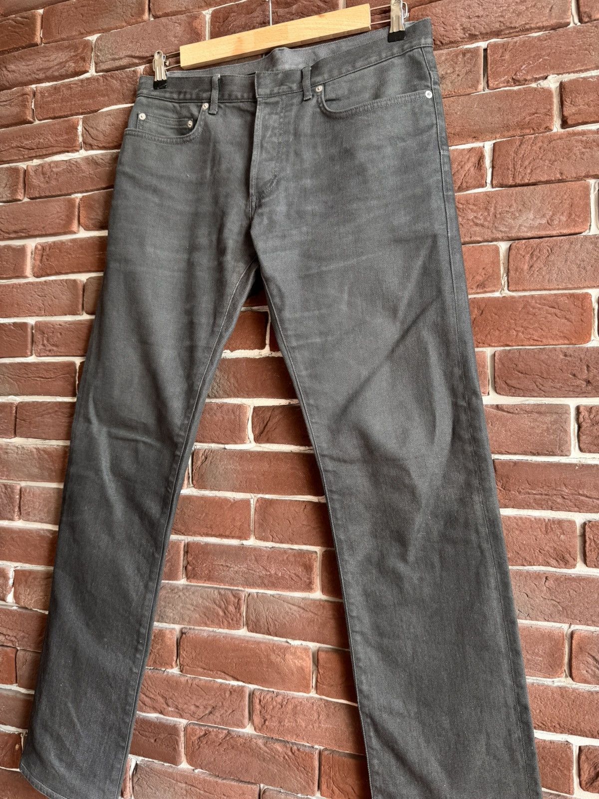 Dior Dior Homme FW14 by Kris Van Assche Gray Washed Denim Jeans Size US 32 / EU 48 - 4 Thumbnail