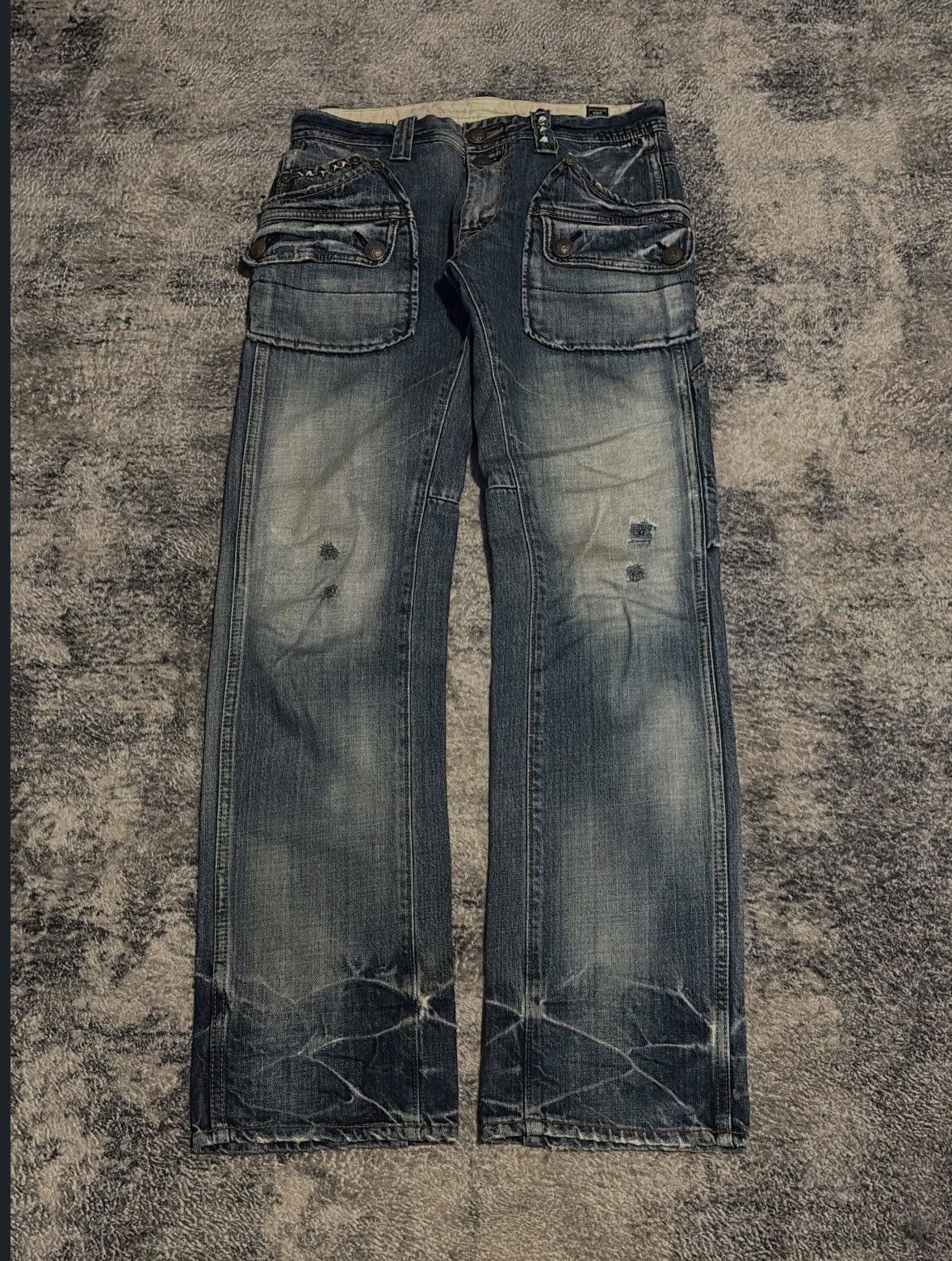 Hysteric Glamour Bartack Japanese Cargo Denim Size US 31 - 1 Thumbnail