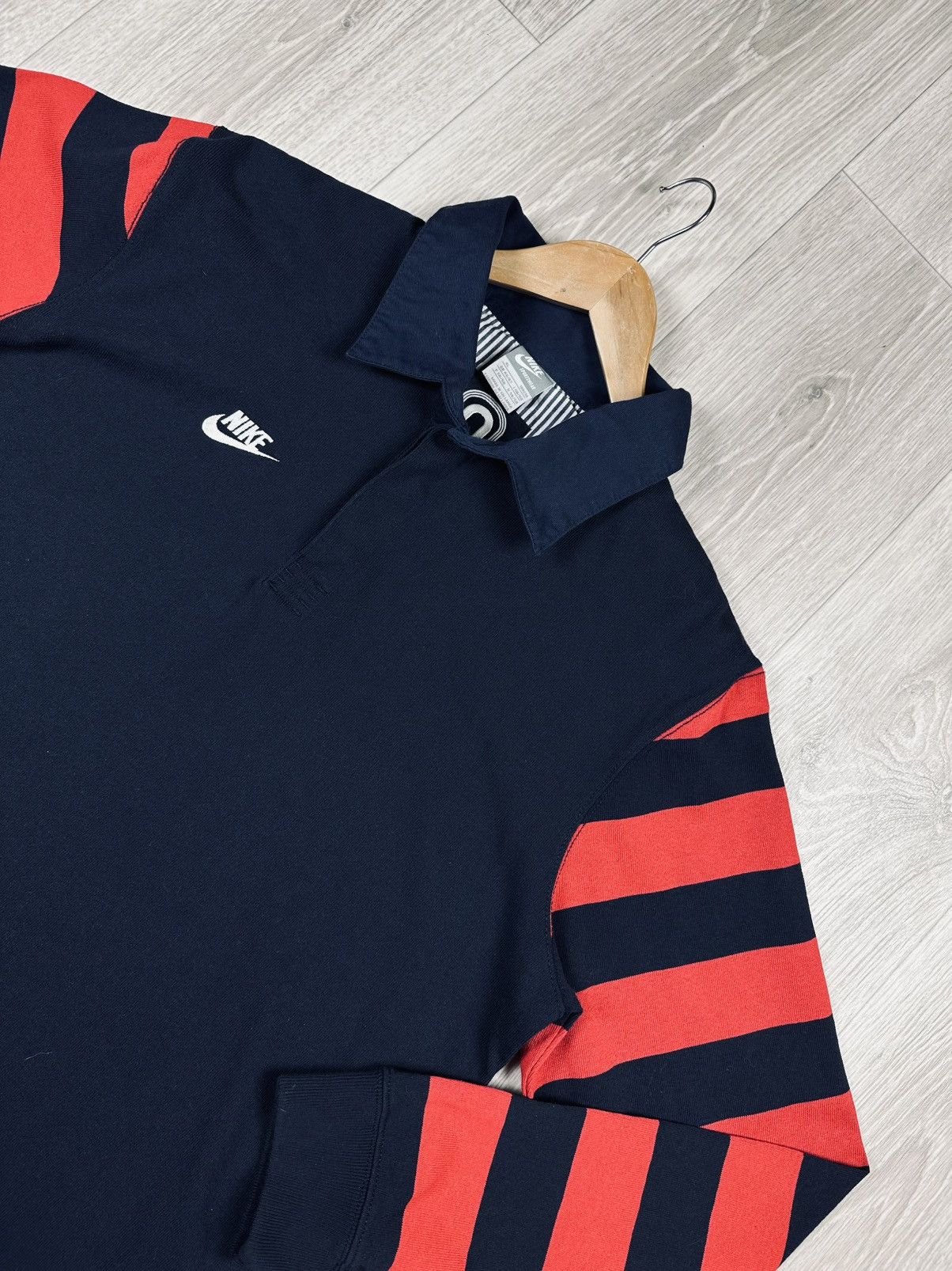 Vintage Vintage Nike Rugby Polo Sweatshirt Spell Oregon USA Y2K Size US XL / EU 56 / 4 - 2 Thumbnail