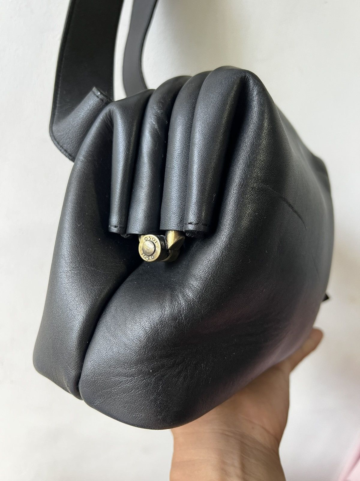 Leather Osoi Mini Brot Black Leather Crossbody Bag Size ONE SIZE - 3 Thumbnail