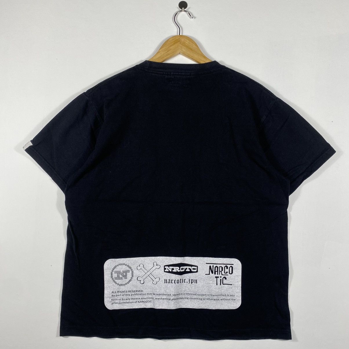 Japanese Brand Vintage 2003 NARCOTIC Japanese Streetwear Graphic Tee Shirt Size US L / EU 52-54 / 3 - 4 Thumbnail