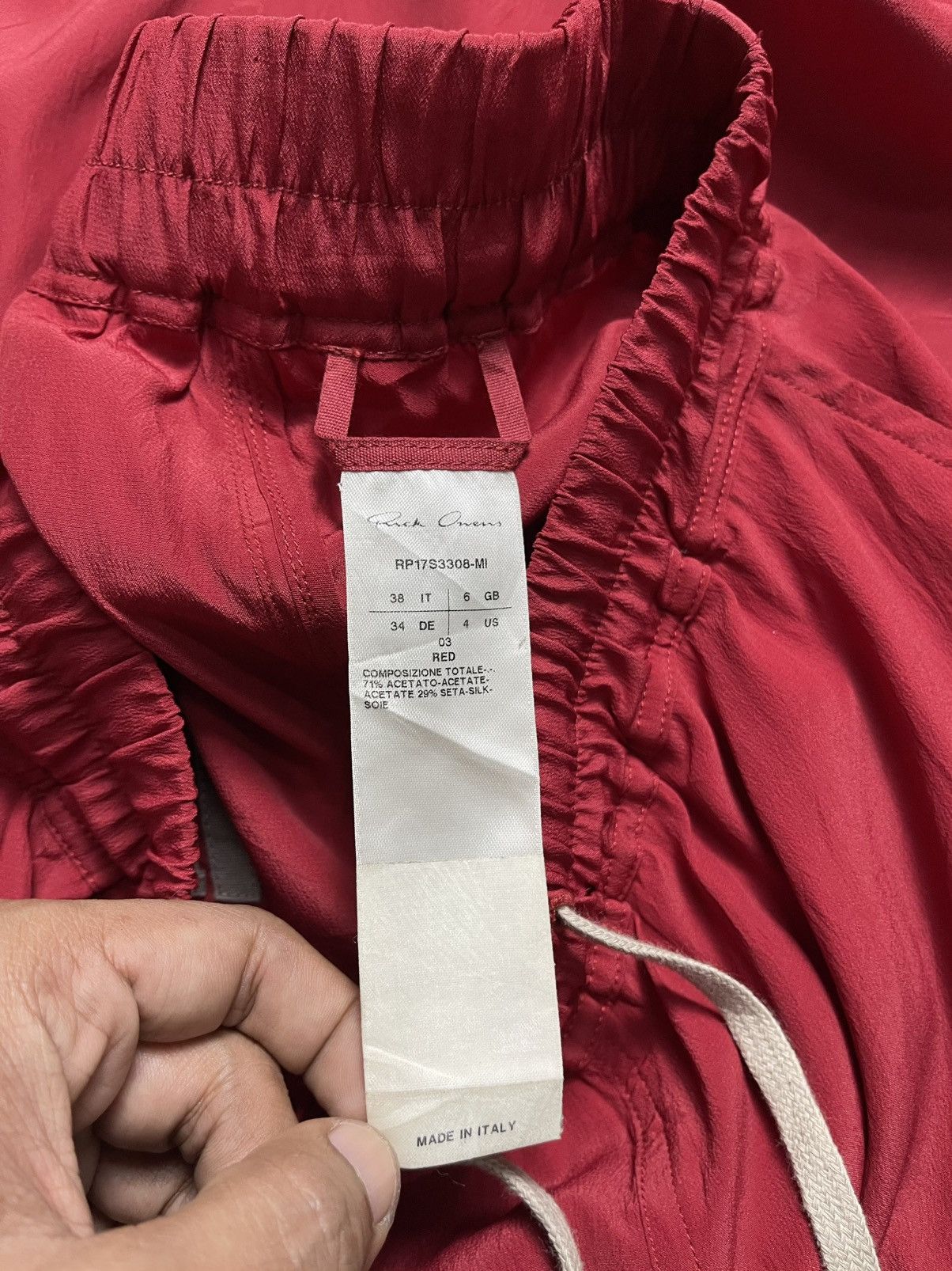 Rick Owens S/S 17 RICK OWENS WALRUS NYLON PANT RARE COLOUR Size US 30 / EU 46 - 13 Thumbnail