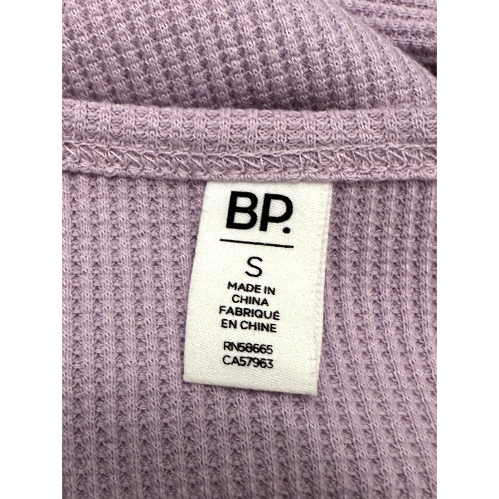 BP. BP. Long Sleeve Ribbed Deep Thermal Top Purple W Small NWT Size S / US 4 / IT 40 - 8 Thumbnail