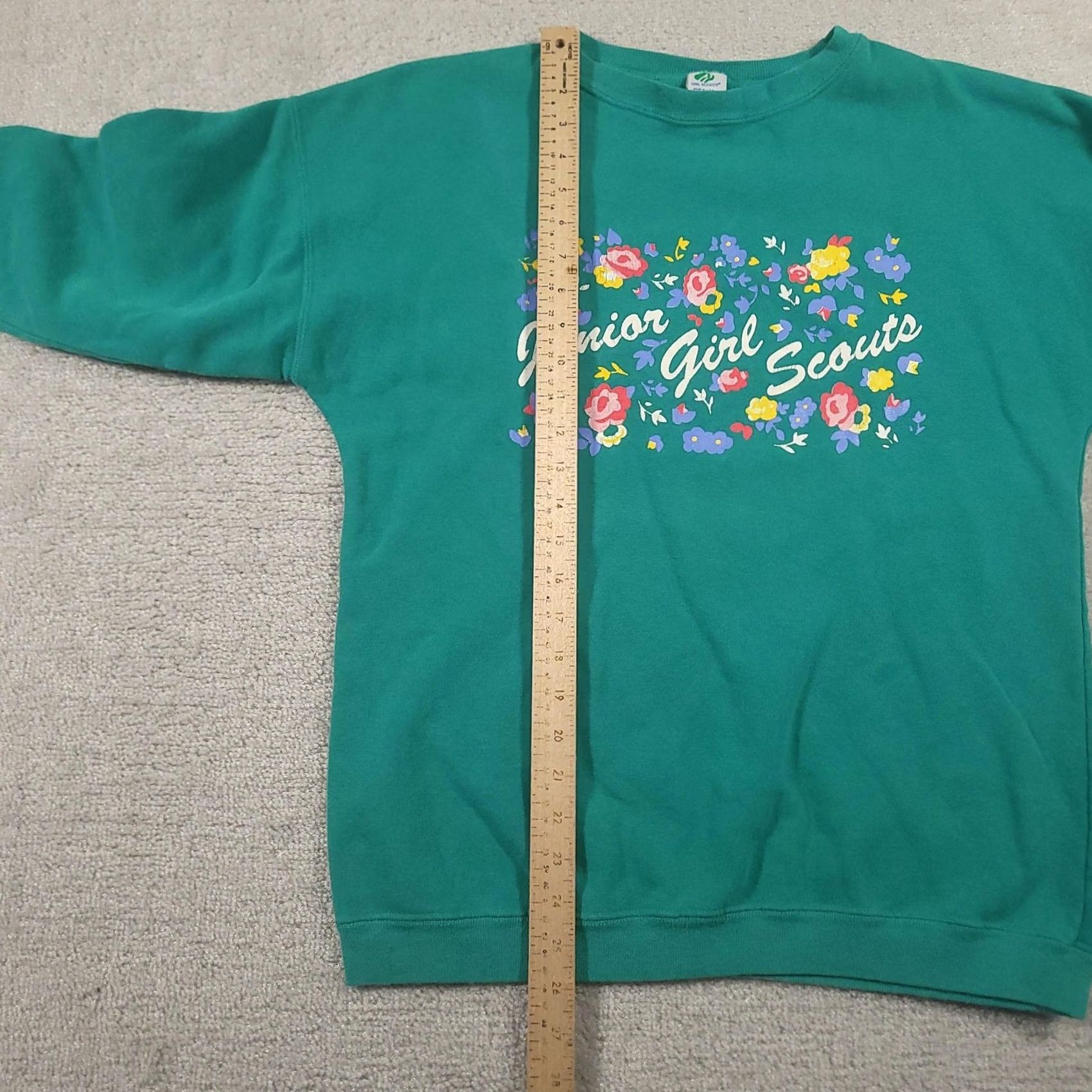 Vintage VINTAGE Girl Scouts Sweatshirt Womens Medium Green Junior Made USA 90s Size M / US 6-8 / IT 42-44 - 6 Thumbnail