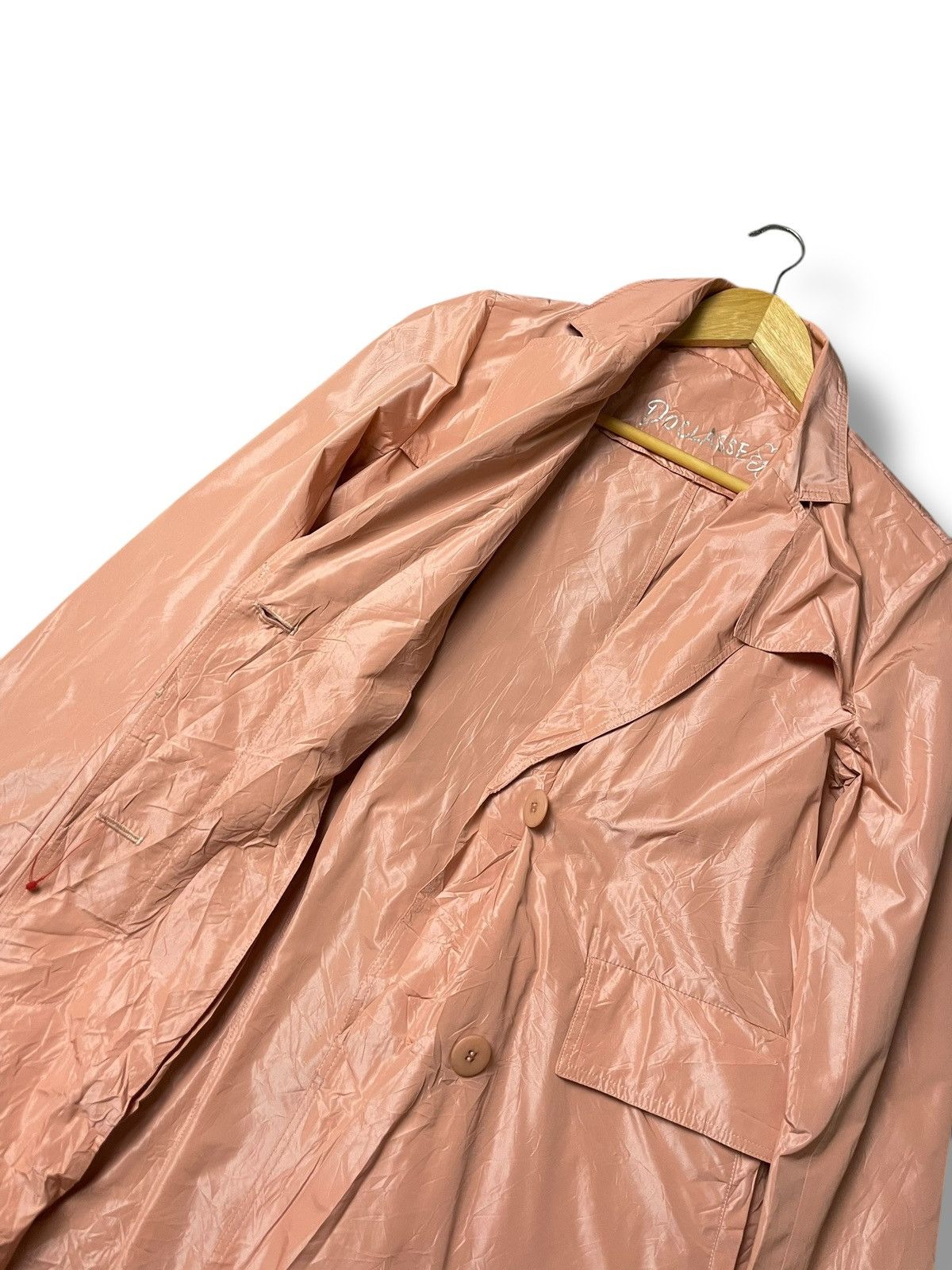 Japanese Brand Do Classe Brand Shiny Belted Jacket (60) Size XS / US 0-2 / IT 36-38 - 5 Thumbnail