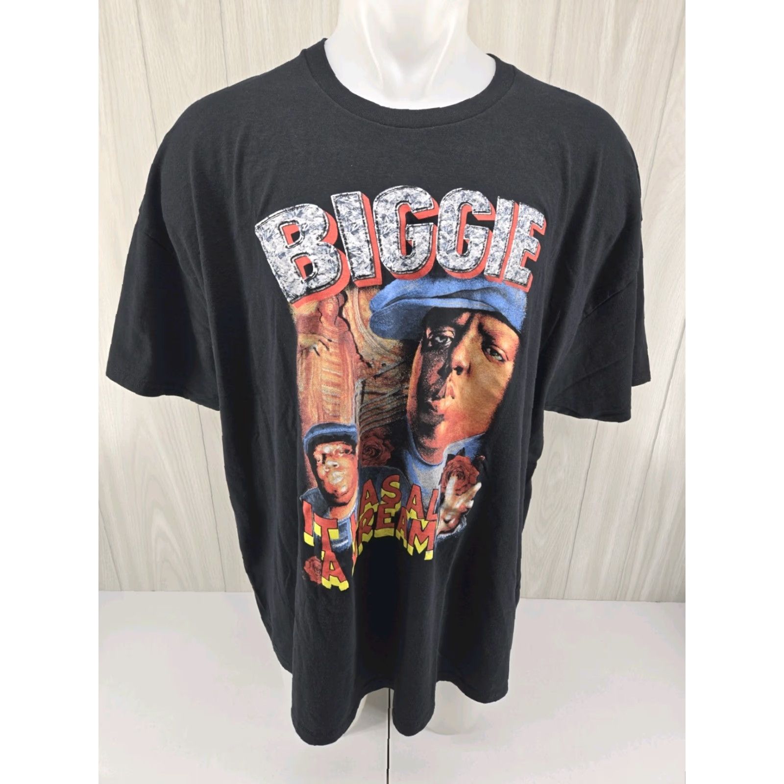 Vintage VINTAGE Notorious 3XL Black Biggie Smalls Shirt It Was All A Dream Hip Hop 90s Tee Mens Size US XXL / EU 58 / 5 - 2 Thumbnail