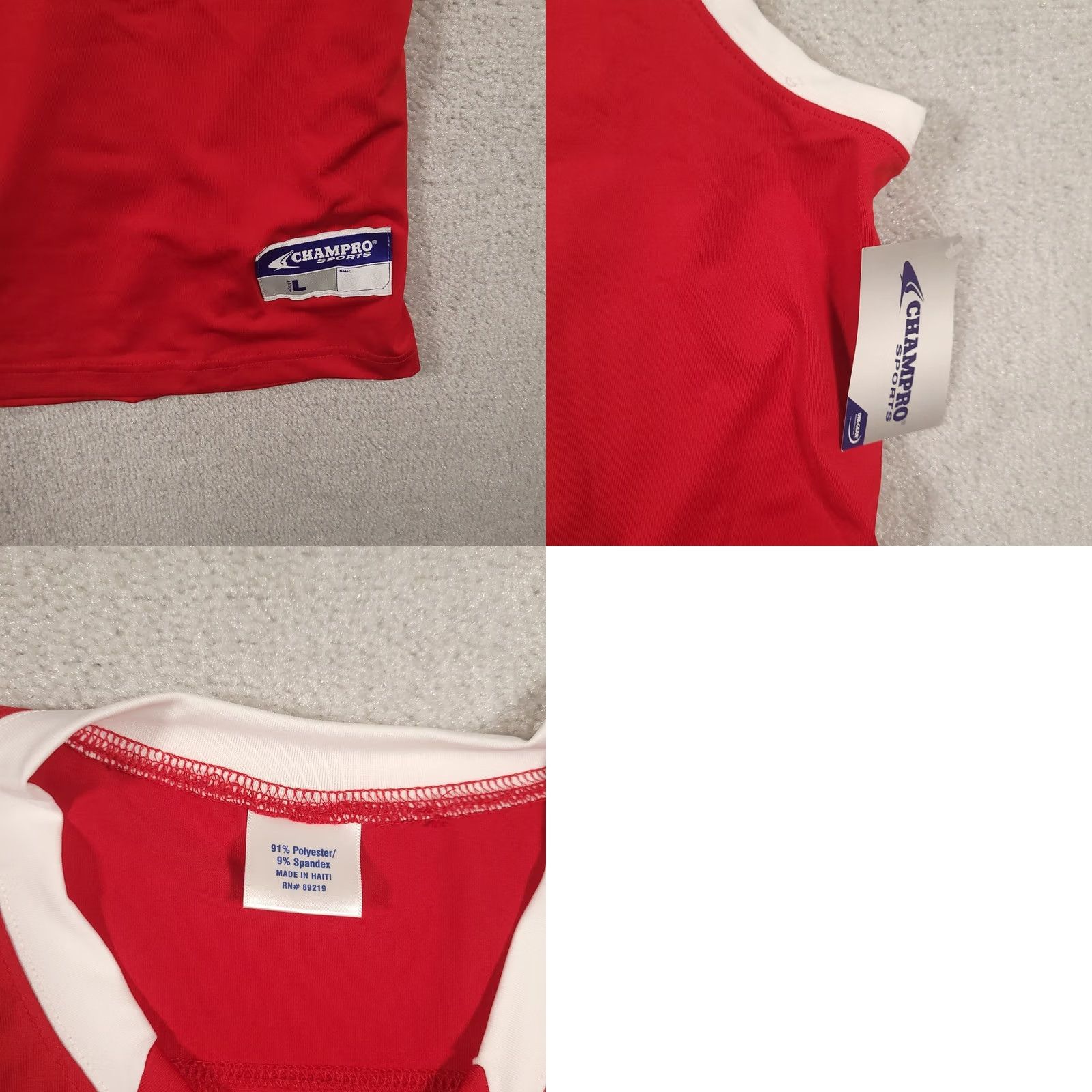 Vintage Champro Jersey Adult Large DRI-GEAR Basketball Sleeveless Red White Sports Activewear Sportswear Merch Tank Jersey Size US L / EU 52-54 / 3 - 8 Thumbnail
