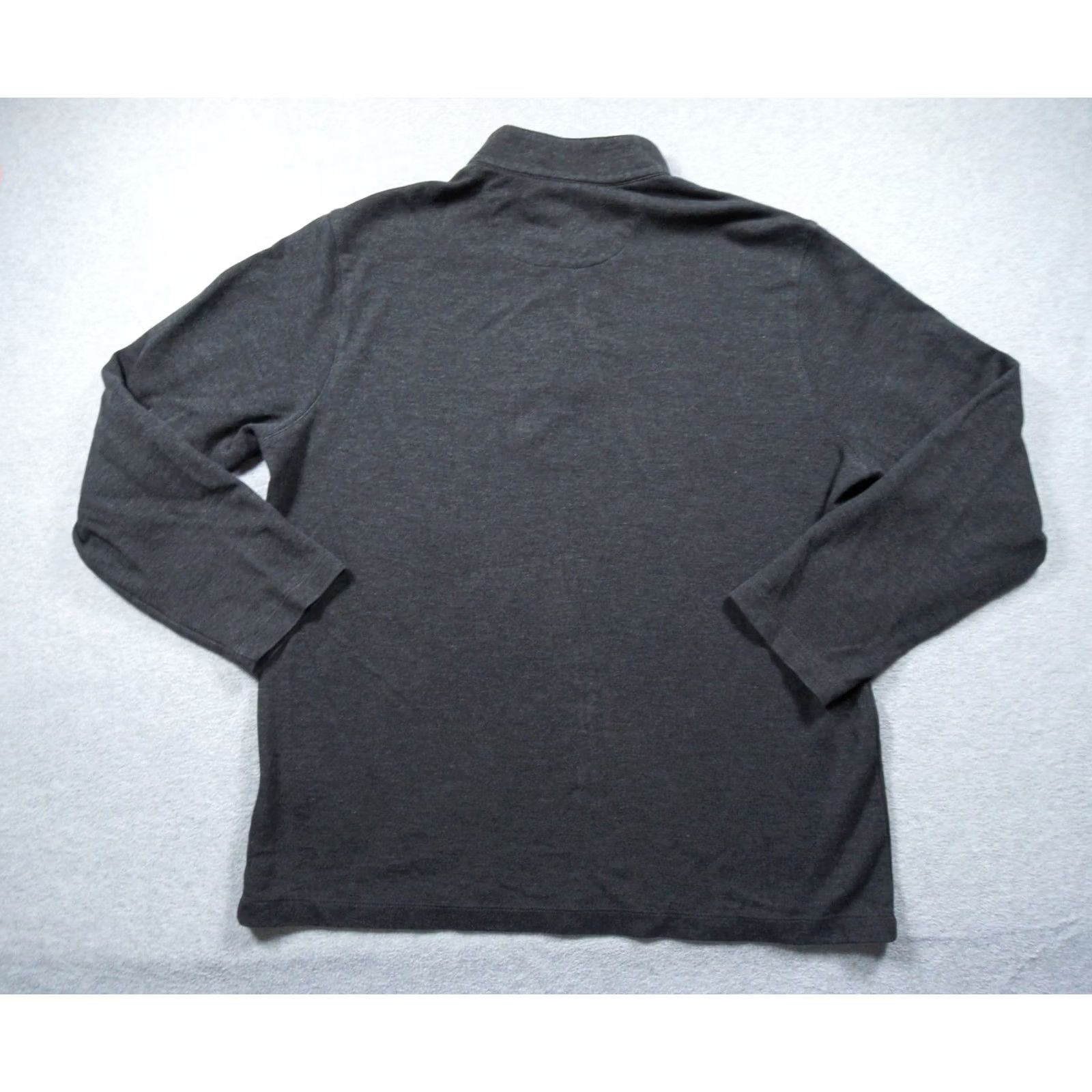 Mizzen+Main Mizzen + Main Sweater Mens Large Gray Quarter Zip Pullover Lightweight Performance Knit Zipper Size US L / EU 52-54 / 3 - 4 Thumbnail
