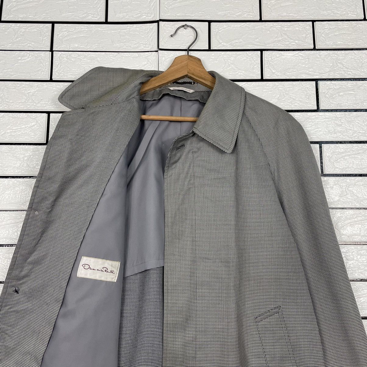 Oscar De La Renta Oscar De La Renta Houndstooth Trenchcoat Size US M / EU 48-50 / 2 - 11 Thumbnail