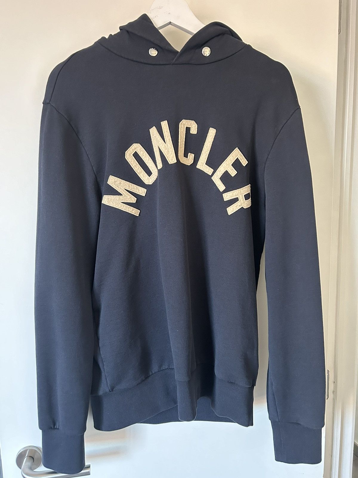 Moncler Moncler Arch Logo Hoodie Navy Blue | Grailed