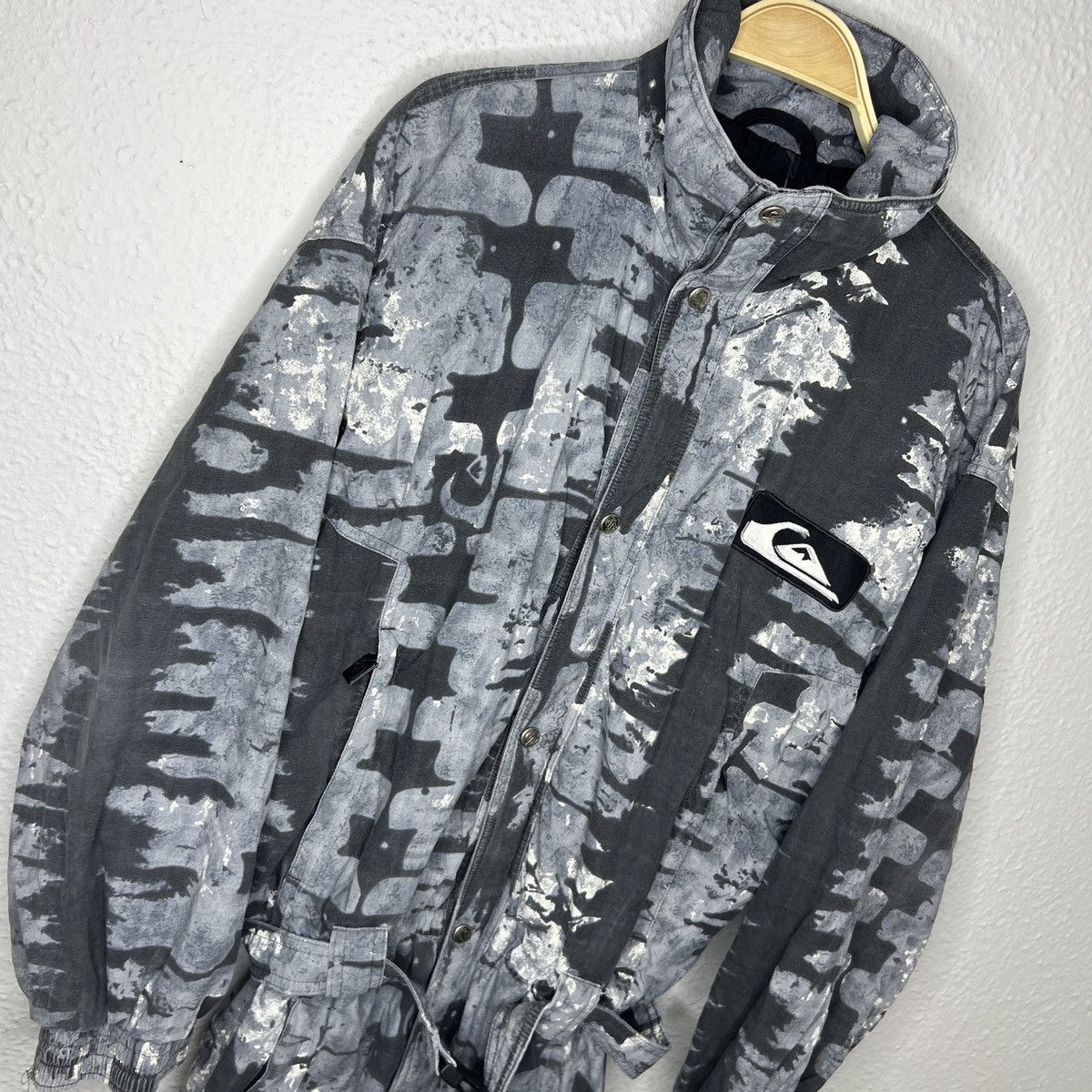Quicksilver × Quiksilver × Vintage Quiksilver Vintage Tracksuit Suit Ski Racing Body Camo Print Size US M / EU 48-50 / 2 - 3 Thumbnail