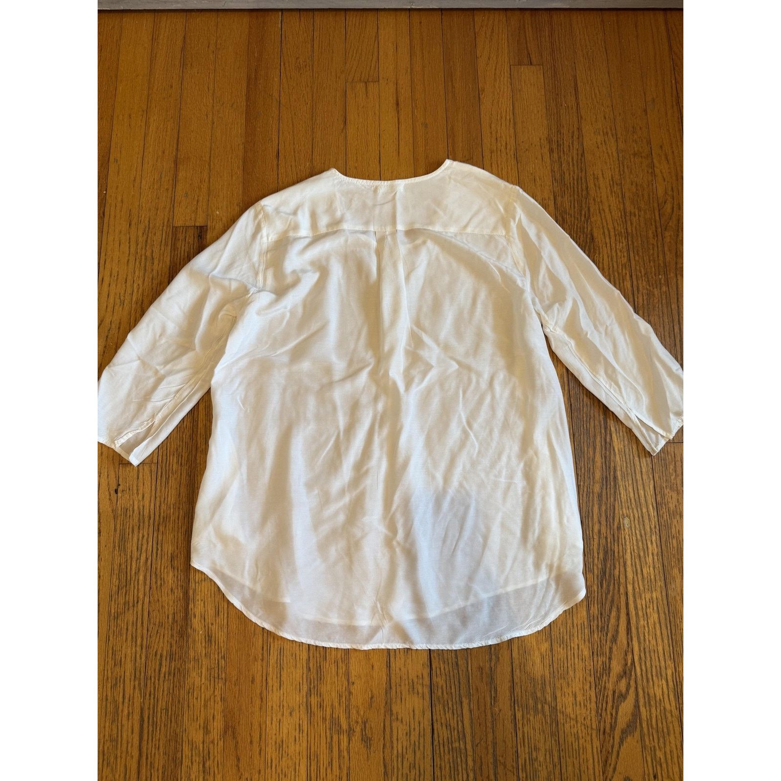 CP Shades CP Shades Blouse Medium Rayon Silk Blend Tunic Split Neck Size M / US 6-8 / IT 42-44 - 7 Thumbnail
