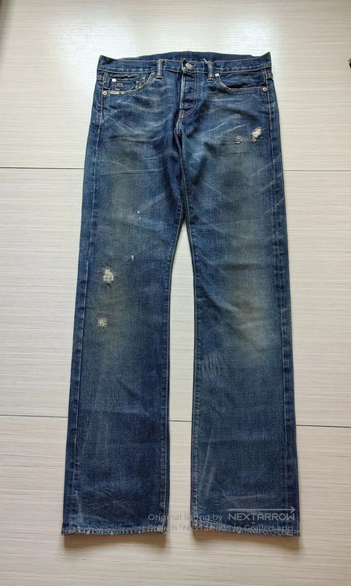 RRL Ralph Lauren rrl double rl straight leg denim jeans. Size US 30 / EU 46 - 2 Thumbnail