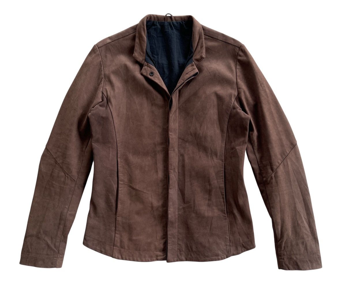 10sei0otto 10Sei0Otto Scar Stitch Cow Leather Avantgarde Jacket Size US S / EU 44-46 / 1 - 3 Thumbnail