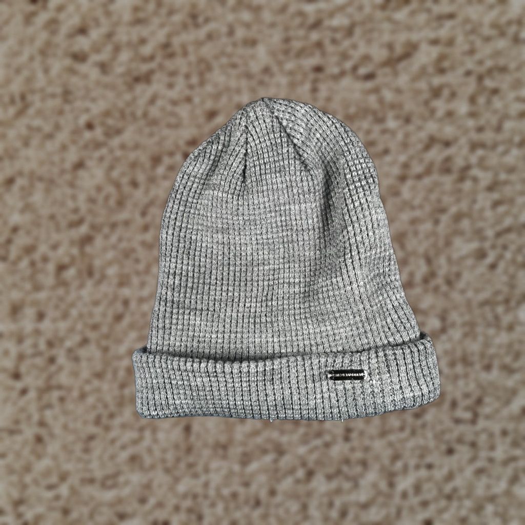 Steve Madden Steve Madden Hat Women One Size Gray Knit Acrylic Ski Womens Size ONE SIZE - 1 Thumbnail