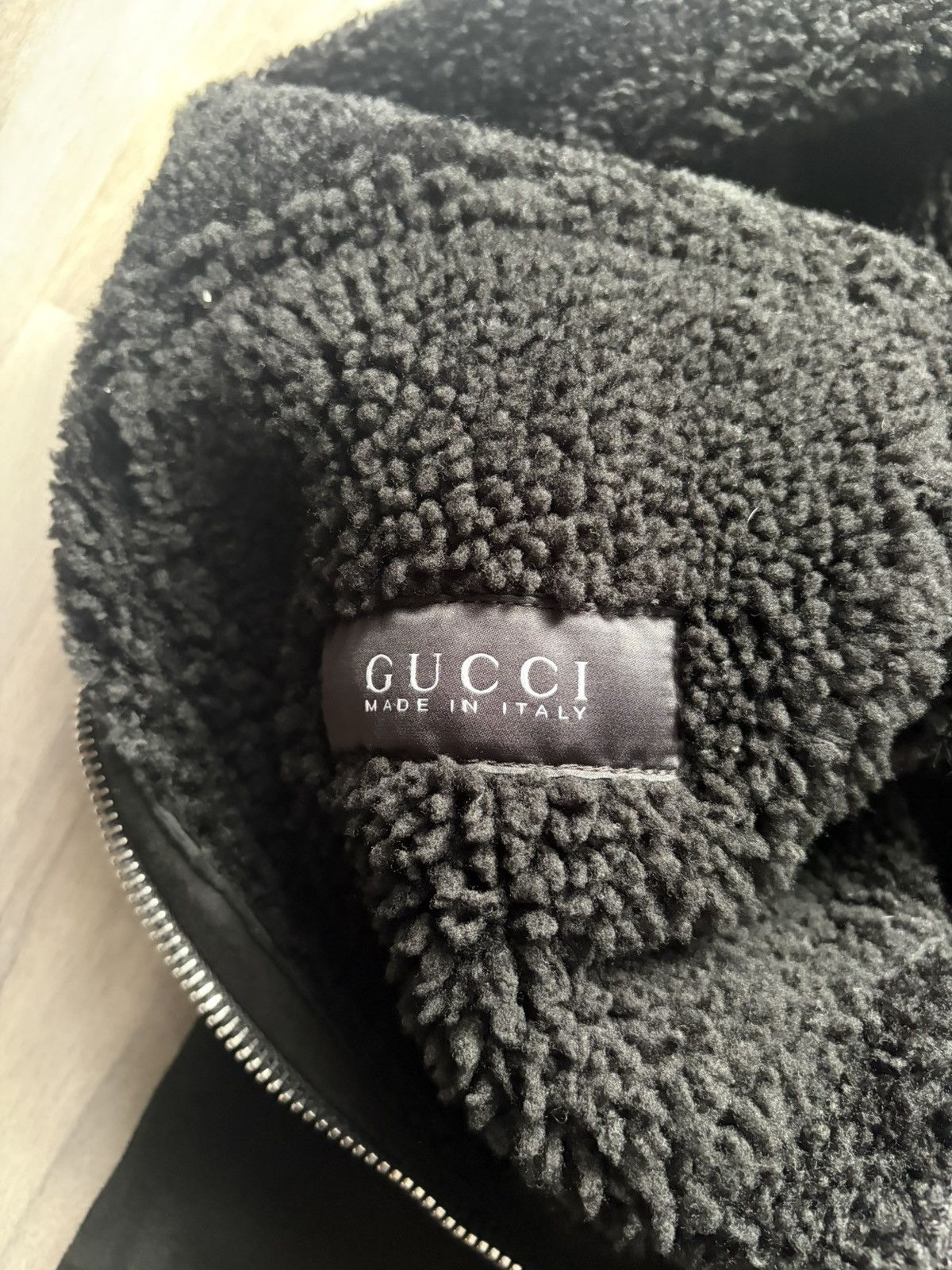 Gucci Gucci Suede Shearling Bomber Jacket Size US L / EU 52-54 / 3 - 6 Thumbnail