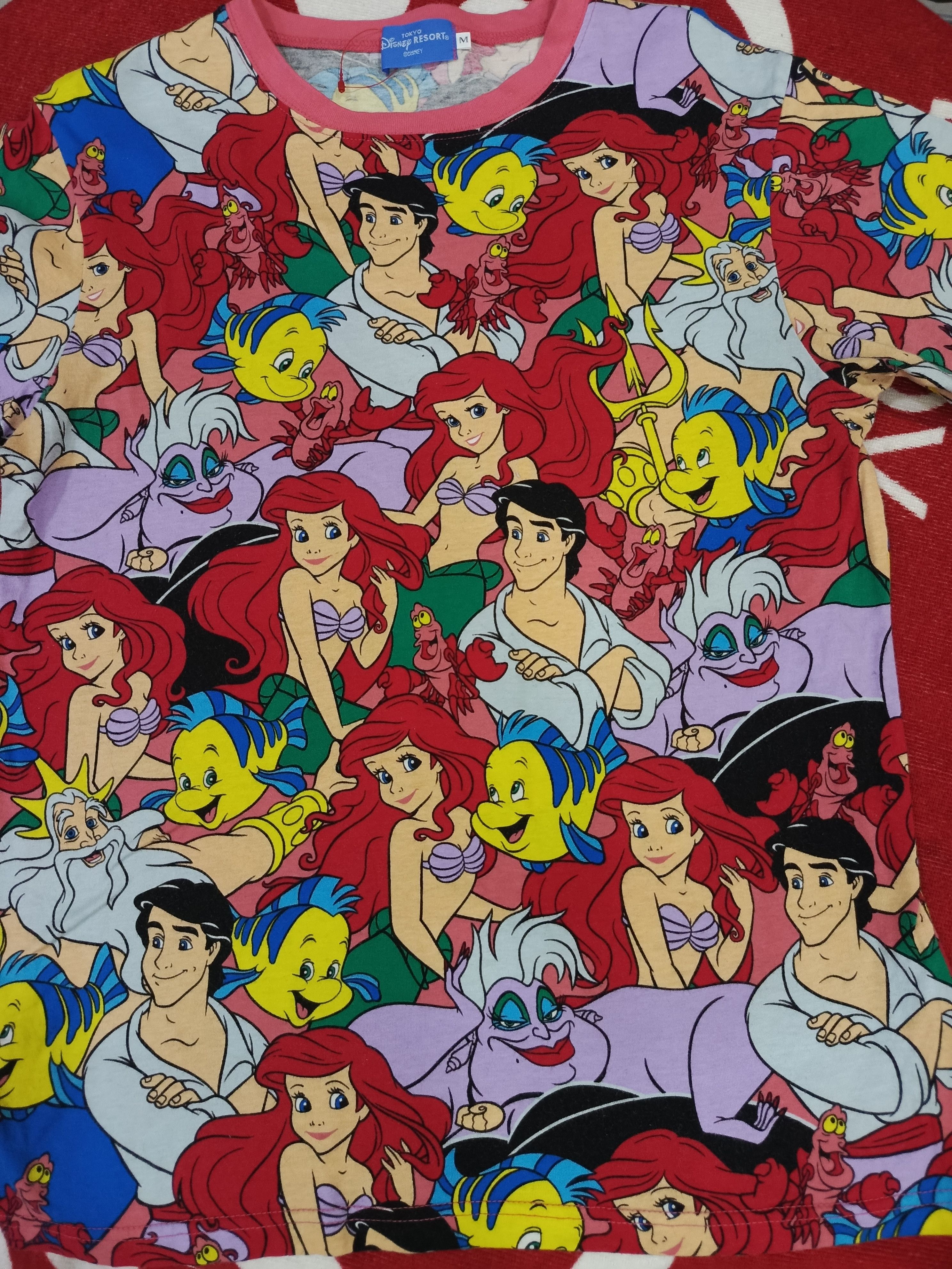 Disney Tokyo Official Disney Resort Graphic Princess Ariel Size US M / EU 48-50 / 2 - 5 Thumbnail