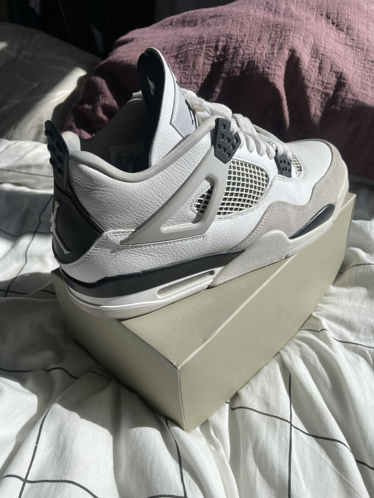 Jordan Brand Jordan 4 Black military Size US 12 / EU 45 - 18 Thumbnail