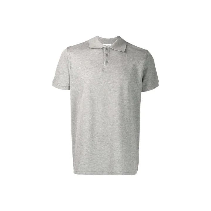 Saint Laurent Paris Saint Laurent Gray Short Sleeve Polo Shirt Size US M / EU 48-50 / 2 - 1 Thumbnail