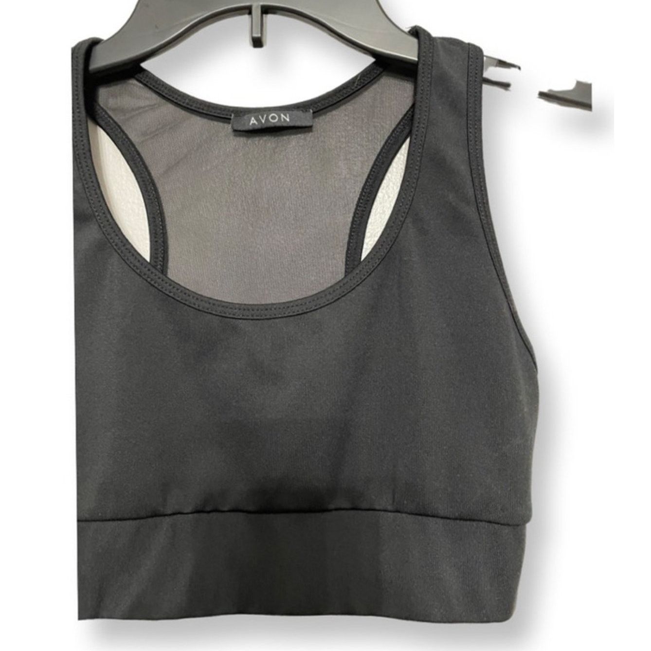 Other Avon Women's Black Racerback Sports Bra Sheer Back XS Size XS / US 0-2 / IT 36-38 - 2 Thumbnail