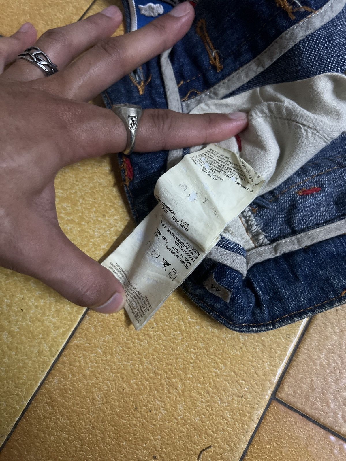 Dsquared2 Dsquared2 SS04 "Chip Chip" Patch Denim Jeans Size US 32 / EU 48 - 13 Thumbnail