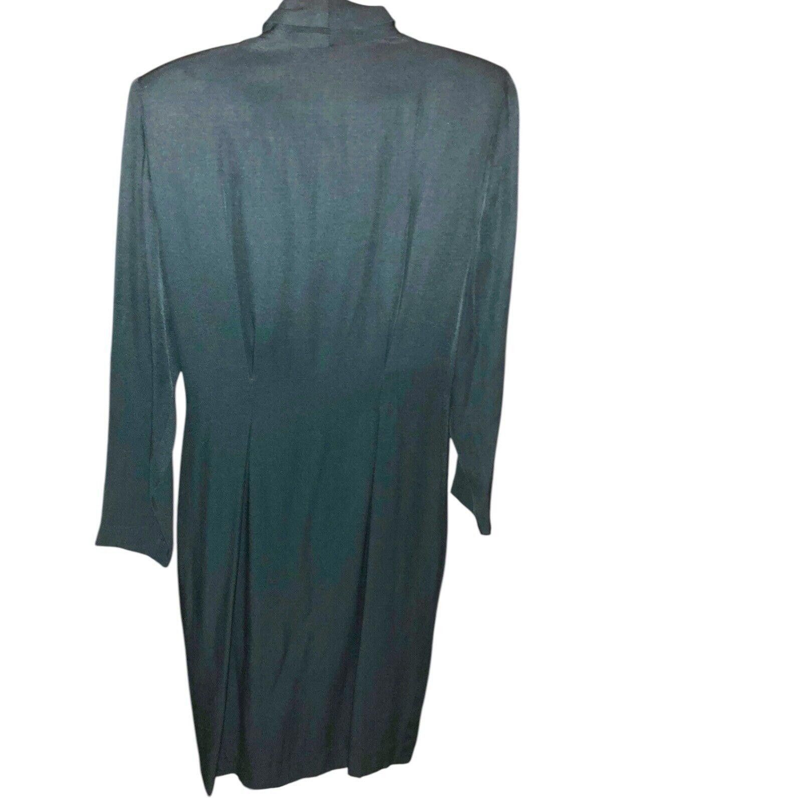 Designer NWT Cynthia Howie “Coat Suit Dress” Green Gold Buttons 4 Size S / US 4 / IT 40 - 5 Thumbnail
